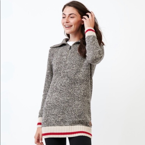Roots Cabin Quarter Zip Tunic Sweater - Picture 2 of 7